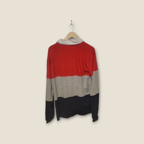 Champion Colour Block Long Sleeve Rugby Polo, Size L - Picture 4 of 5